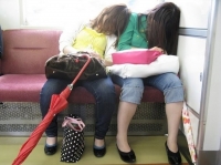 Sleeping On The Subway 22